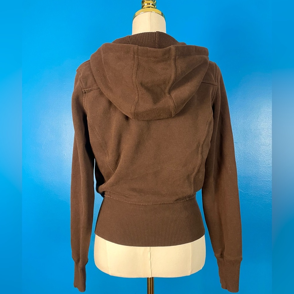 Gap Women's Brown Button-Down Hoodie Jacket, Sz S… - image 3